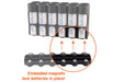 Magnetic AA 12 Pack Strip With Cradle - eZthings USA WE SORT ALL THE CRAZIEST GADGETS, GIZMOS, TOYS & TECHNOLOGY, SO YOU DON'T HAVE TO.