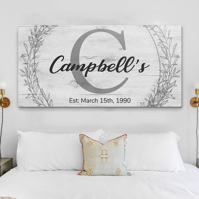 Family Name Sign -  Monogram Sign - eZthings USA WE SORT ALL THE CRAZIEST GADGETS, GIZMOS, TOYS & TECHNOLOGY, SO YOU DON'T HAVE TO.
