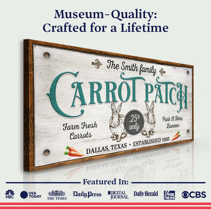 Farm Fresh Carrot Patch Sign II
