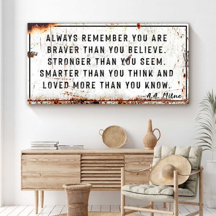 You Are Loved More Than You Know Rustic Sign