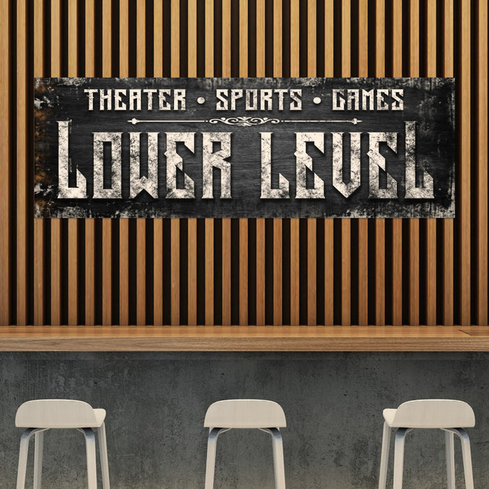 Lower Level Sign