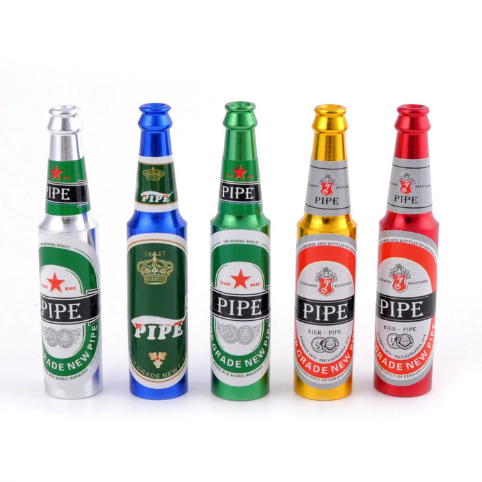 eThings New Design Mini Beer Smoking Metal Herb Tobacco Pipes Portable Creative Gifts 5 Random Colors Tube Pipes Accessories - eZthings USA WE SORT ALL THE CRAZIEST GADGETS, GIZMOS, TOYS & TECHNOLOGY, SO YOU DON'T HAVE TO.
