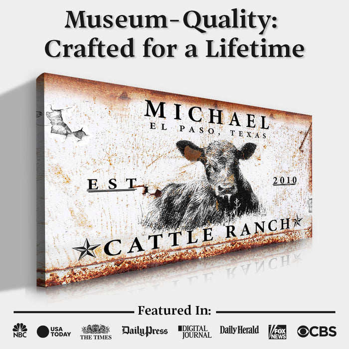 Cattle Ranch Sign X
