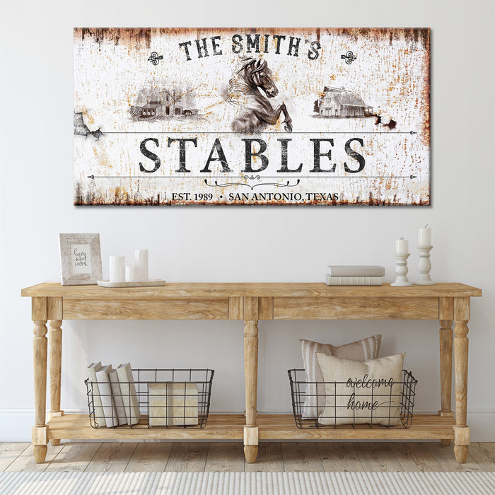 Rustic Stables Decor Sign - eZthings USA WE SORT ALL THE CRAZIEST GADGETS, GIZMOS, TOYS & TECHNOLOGY, SO YOU DON'T HAVE TO.