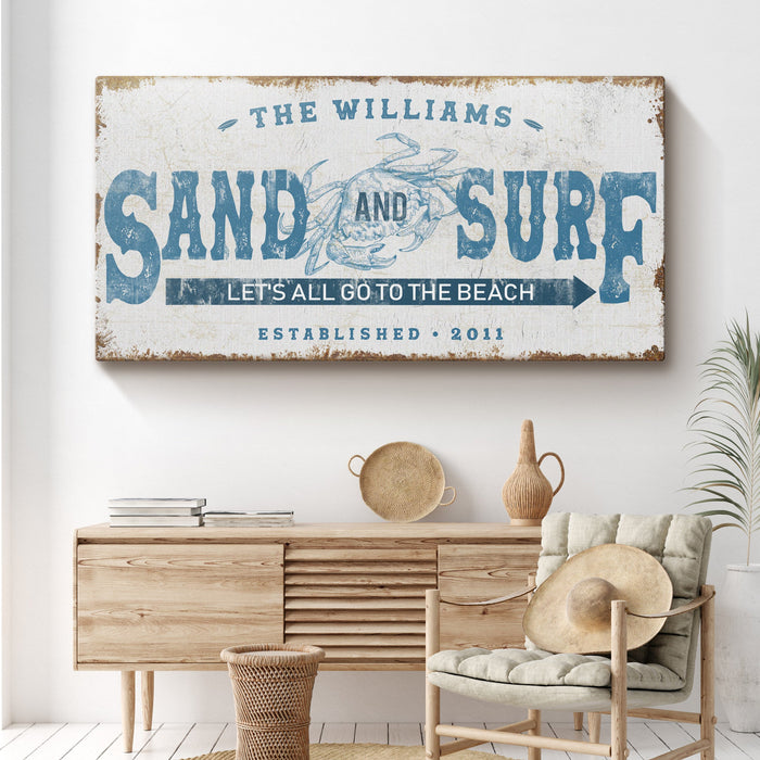 Sand And Surf Sign - eZthings USA WE SORT ALL THE CRAZIEST GADGETS, GIZMOS, TOYS & TECHNOLOGY, SO YOU DON'T HAVE TO.