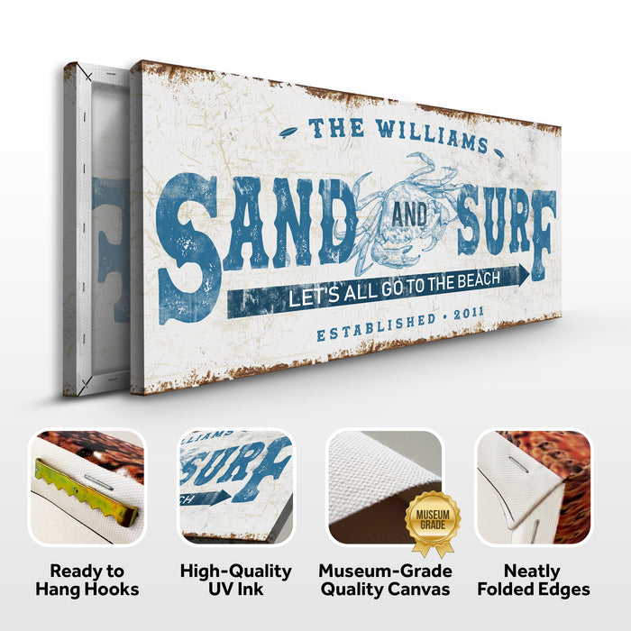 Sand And Surf Sign - eZthings USA WE SORT ALL THE CRAZIEST GADGETS, GIZMOS, TOYS & TECHNOLOGY, SO YOU DON'T HAVE TO.