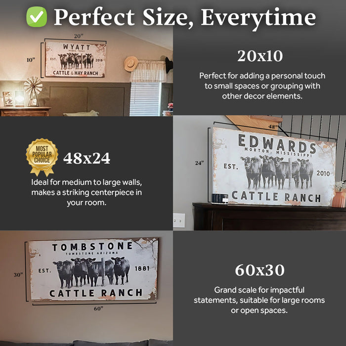Cattle Ranch Rustic Sign - eZthings USA WE SORT ALL THE CRAZIEST GADGETS, GIZMOS, TOYS & TECHNOLOGY, SO YOU DON'T HAVE TO.
