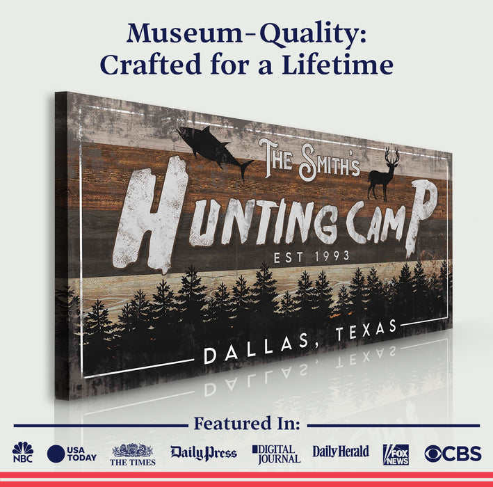 Fishing And Hunting Sign IV