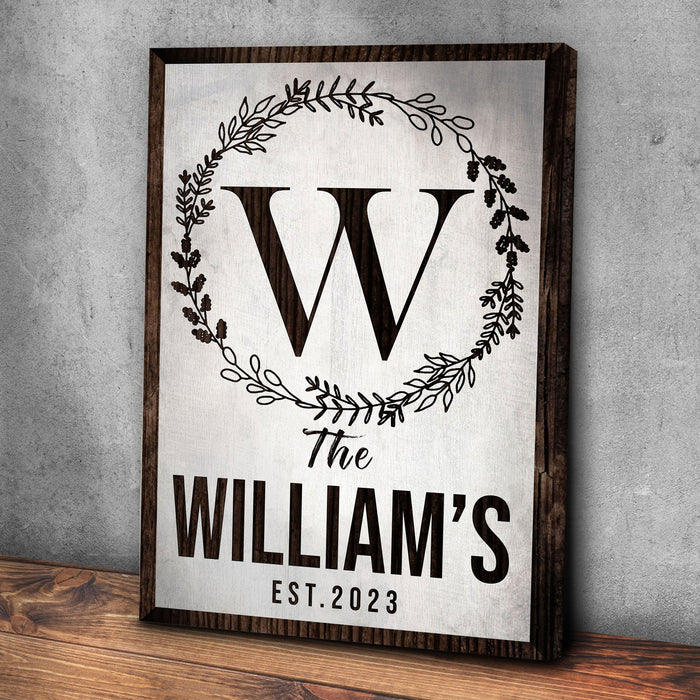 Established Last Name Sign IV