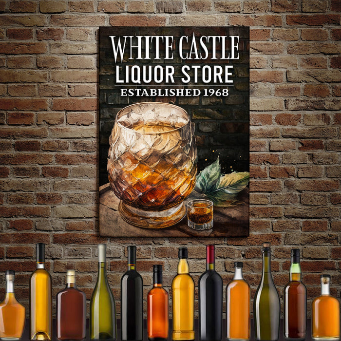 Liquor Store Sign III | Customizable Canvas