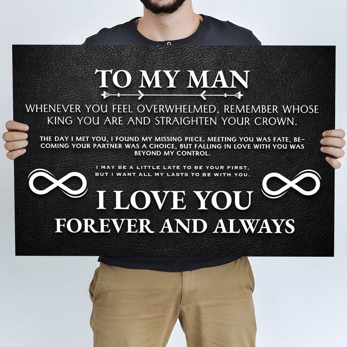 To My Man Father's Day Gift Sign II