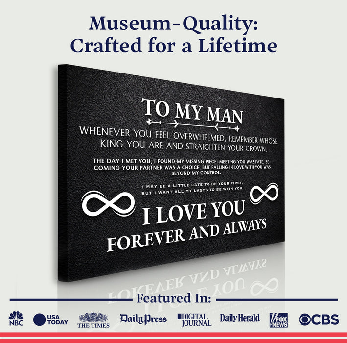 To My Man Father's Day Gift Sign II