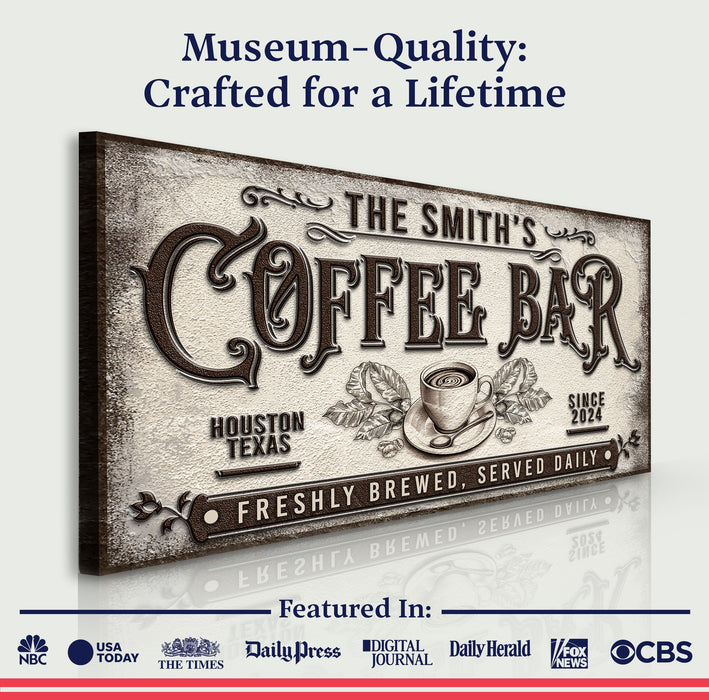 Coffee Bar Sign X