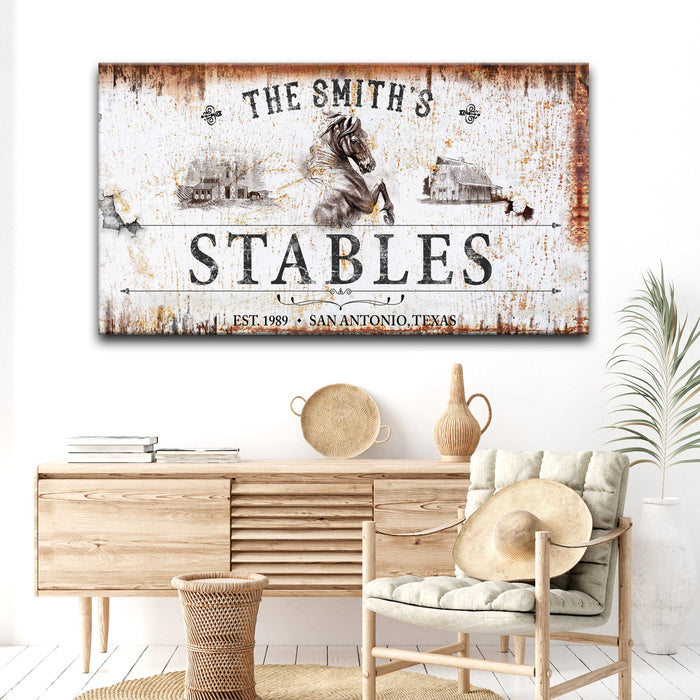 Rustic Stables Decor Sign - eZthings USA WE SORT ALL THE CRAZIEST GADGETS, GIZMOS, TOYS & TECHNOLOGY, SO YOU DON'T HAVE TO.