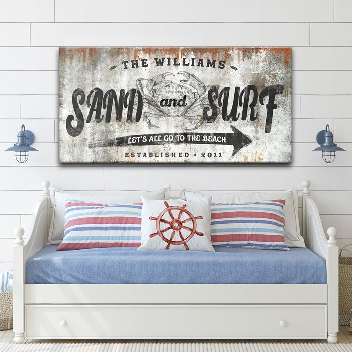 Sand And Surf Sign - eZthings USA WE SORT ALL THE CRAZIEST GADGETS, GIZMOS, TOYS & TECHNOLOGY, SO YOU DON'T HAVE TO.