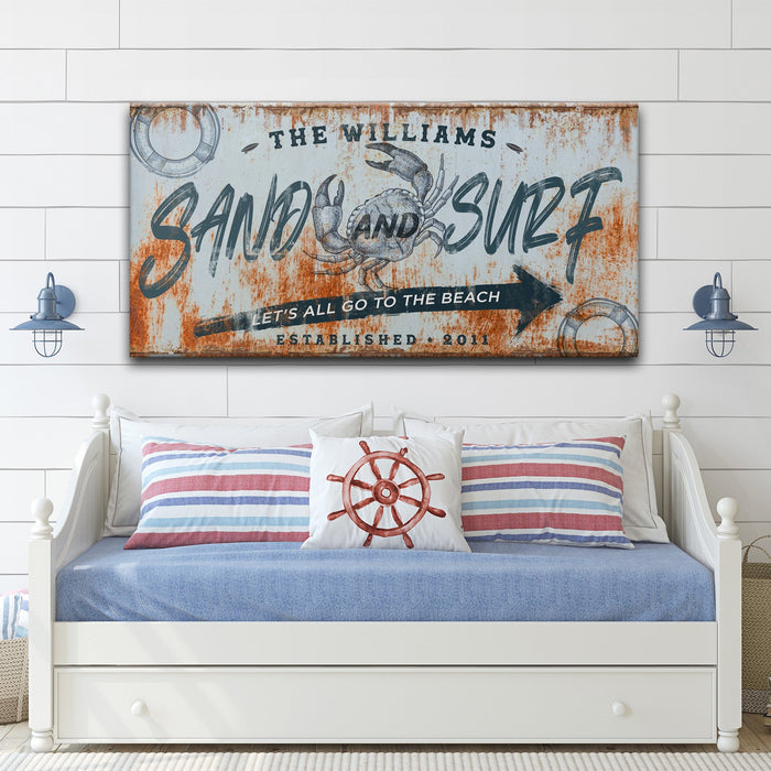 Sand And Surf Sign - eZthings USA WE SORT ALL THE CRAZIEST GADGETS, GIZMOS, TOYS & TECHNOLOGY, SO YOU DON'T HAVE TO.