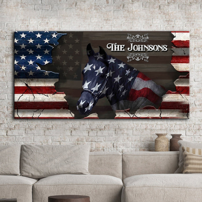 Family Name Sign - American Horse Wall Art - eZthings USA WE SORT ALL THE CRAZIEST GADGETS, GIZMOS, TOYS & TECHNOLOGY, SO YOU DON'T HAVE TO.