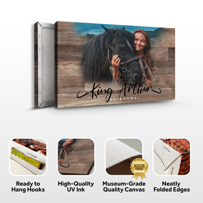 Wooden Animal Portrait Sign | Personalized Canvas Wall Art - eZthings USA WE SORT ALL THE CRAZIEST GADGETS, GIZMOS, TOYS & TECHNOLOGY, SO YOU DON'T HAVE TO.