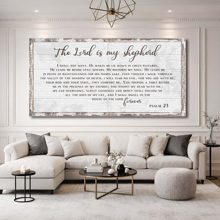 Psalm 23 - The Lord Is My Shepherd Sign III
