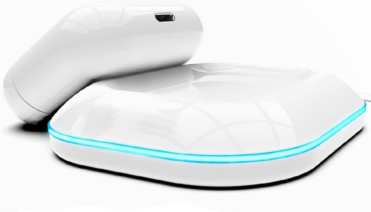 Wireless Charger Designed for Airpods Pro and 2nd / 3rd Gen Models - Magnetic Charging Alignment, Softglow Power Indicator (White)