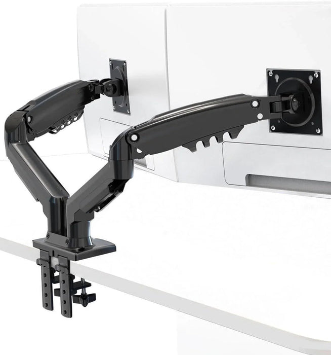 Rehisk Dual Monitor Mount for 15-32 Inch Screens - F160 - eZthings USA WE SORT ALL THE CRAZIEST GADGETS, GIZMOS, TOYS & TECHNOLOGY, SO YOU DON'T HAVE TO.