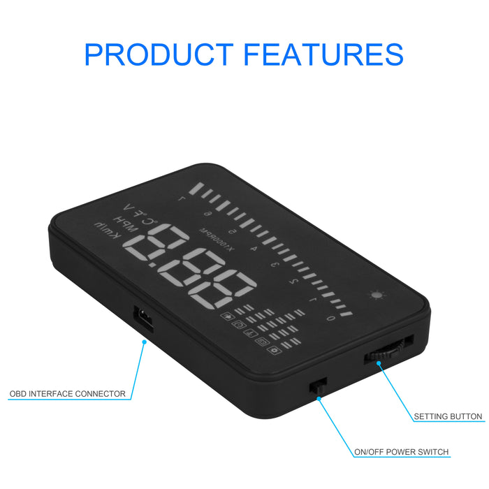 RoadProof Heads Up Display 3.5"