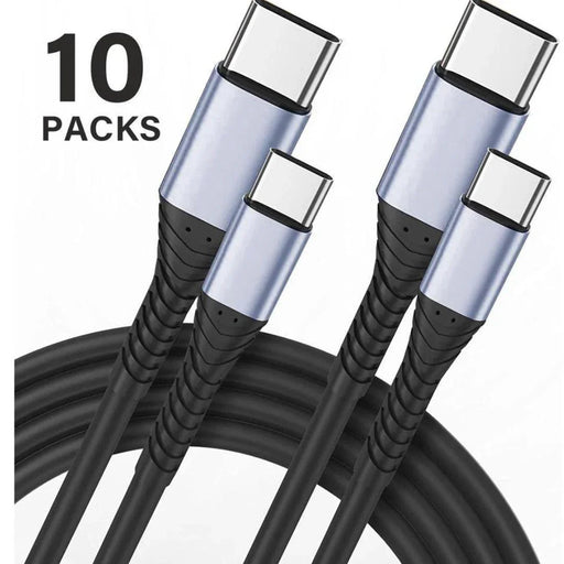 ReHisk High-Speed USB-C to USB-C Cable  3Ft, 10 Packs - eZthings USA WE SORT ALL THE CRAZIEST GADGETS, GIZMOS, TOYS & TECHNOLOGY, SO YOU DON'T HAVE TO.