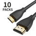 ReHisk High-Speed Mini HDMI to HDMI Cable 10 Packs - eZthings USA WE SORT ALL THE CRAZIEST GADGETS, GIZMOS, TOYS & TECHNOLOGY, SO YOU DON'T HAVE TO.