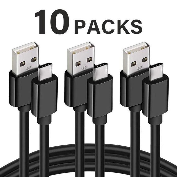 ReHisk Versatile USB-A to USB-C Cable 10 Packs - eZthings USA WE SORT ALL THE CRAZIEST GADGETS, GIZMOS, TOYS & TECHNOLOGY, SO YOU DON'T HAVE TO.