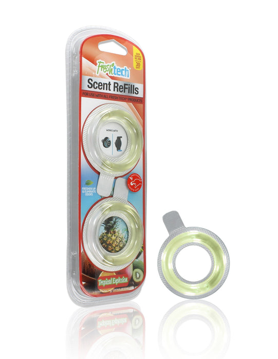 2-Pack FreshTech Dual USB Air Freshener with 6 Scent Refills