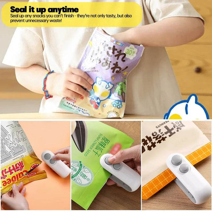 Mini Bag Sealer 2-in-1 - eZthings USA WE SORT ALL THE CRAZIEST GADGETS, GIZMOS, TOYS & TECHNOLOGY, SO YOU DON'T HAVE TO.