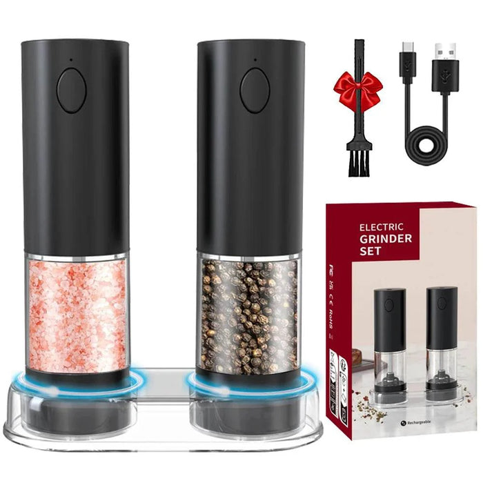 Rechargeable Electric Pepper Grinder – Adjustable Spice Mill - eZthings USA WE SORT ALL THE CRAZIEST GADGETS, GIZMOS, TOYS & TECHNOLOGY, SO YOU DON'T HAVE TO.