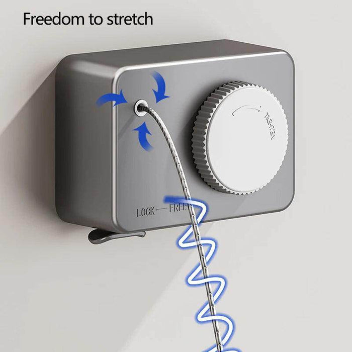 Invisible Retractable Clothesline - eZthings USA WE SORT ALL THE CRAZIEST GADGETS, GIZMOS, TOYS & TECHNOLOGY, SO YOU DON'T HAVE TO.