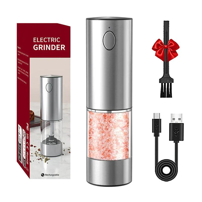 Rechargeable Electric Pepper Grinder – Adjustable Spice Mill - eZthings USA WE SORT ALL THE CRAZIEST GADGETS, GIZMOS, TOYS & TECHNOLOGY, SO YOU DON'T HAVE TO.