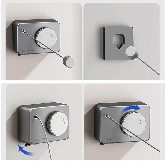 Invisible Retractable Clothesline - eZthings USA WE SORT ALL THE CRAZIEST GADGETS, GIZMOS, TOYS & TECHNOLOGY, SO YOU DON'T HAVE TO.