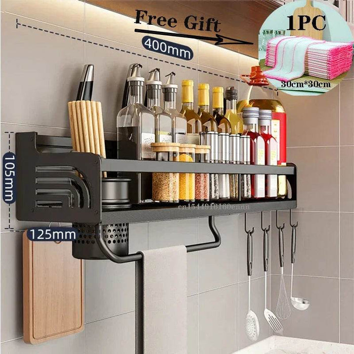Wall-Mounted Kitchen Spice Rack Organizer - eZthings USA WE SORT ALL THE CRAZIEST GADGETS, GIZMOS, TOYS & TECHNOLOGY, SO YOU DON'T HAVE TO.