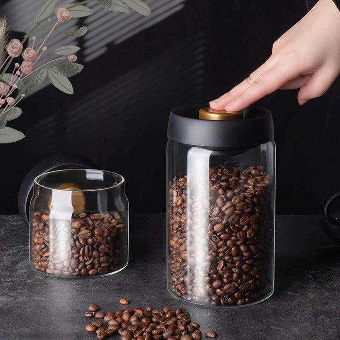 Vacuum Sealed Jug Coffee Beans Airtight Canister - eZthings USA WE SORT ALL THE CRAZIEST GADGETS, GIZMOS, TOYS & TECHNOLOGY, SO YOU DON'T HAVE TO.