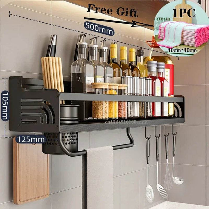 Wall-Mounted Kitchen Spice Rack Organizer - eZthings USA WE SORT ALL THE CRAZIEST GADGETS, GIZMOS, TOYS & TECHNOLOGY, SO YOU DON'T HAVE TO.