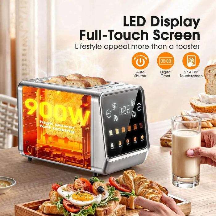 Stainless Steel Smart Digital Toaster - eZthings USA WE SORT ALL THE CRAZIEST GADGETS, GIZMOS, TOYS & TECHNOLOGY, SO YOU DON'T HAVE TO.