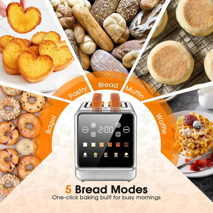 Stainless Steel Smart Digital Toaster - eZthings USA WE SORT ALL THE CRAZIEST GADGETS, GIZMOS, TOYS & TECHNOLOGY, SO YOU DON'T HAVE TO.