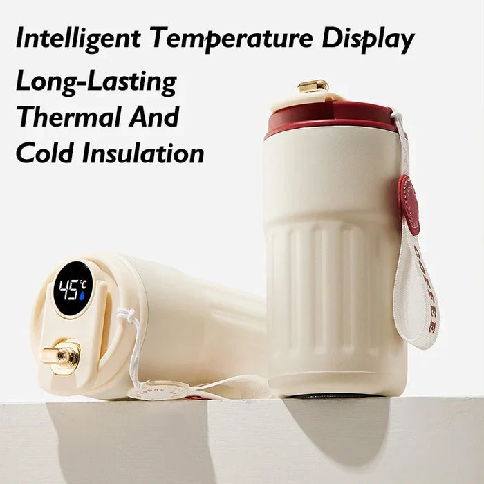 🌡️ Smart LED Thermos Bottle – Stainless Steel Travel Flask - eZthings USA WE SORT ALL THE CRAZIEST GADGETS, GIZMOS, TOYS & TECHNOLOGY, SO YOU DON'T HAVE TO.