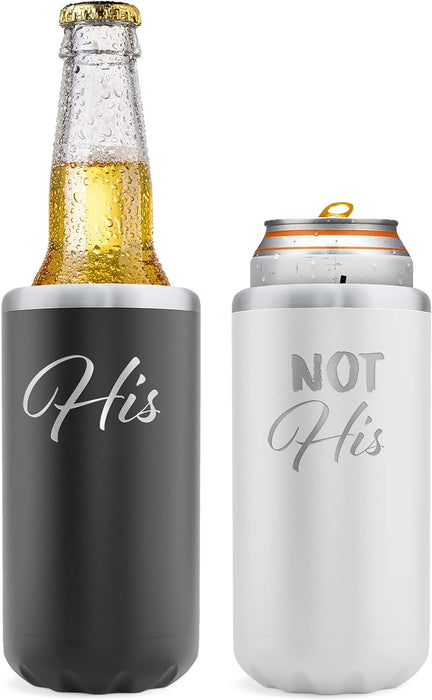 Insulated Holders for Skinny Beer or Cold Hard Seltzer - Gift Idea for Anniversary or Christmas