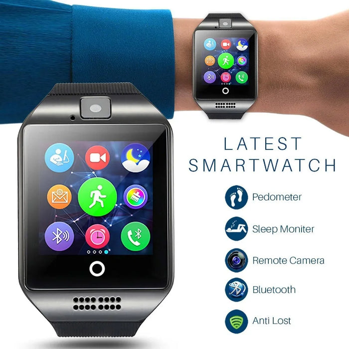 eThings  Bluetooth Smart Watch Q18 With Camera Facebook Whatsapp Twitter Sync SMS Smartwatch Support SIM TF Card For IOS Android - eZthings USA WE SORT ALL THE CRAZIEST GADGETS, GIZMOS, TOYS & TECHNOLOGY, SO YOU DON'T HAVE TO.