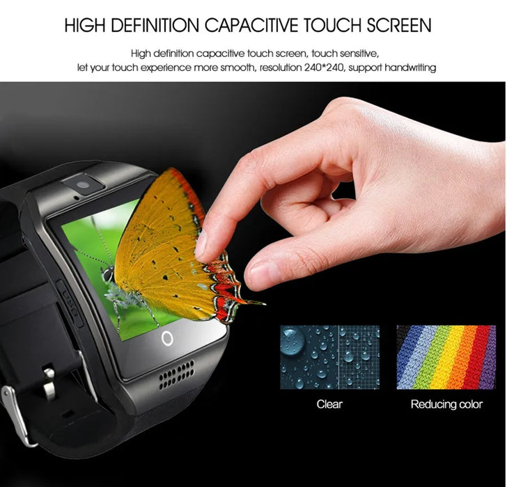eThings  Bluetooth Smart Watch Q18 With Camera Facebook Whatsapp Twitter Sync SMS Smartwatch Support SIM TF Card For IOS Android - eZthings USA WE SORT ALL THE CRAZIEST GADGETS, GIZMOS, TOYS & TECHNOLOGY, SO YOU DON'T HAVE TO.