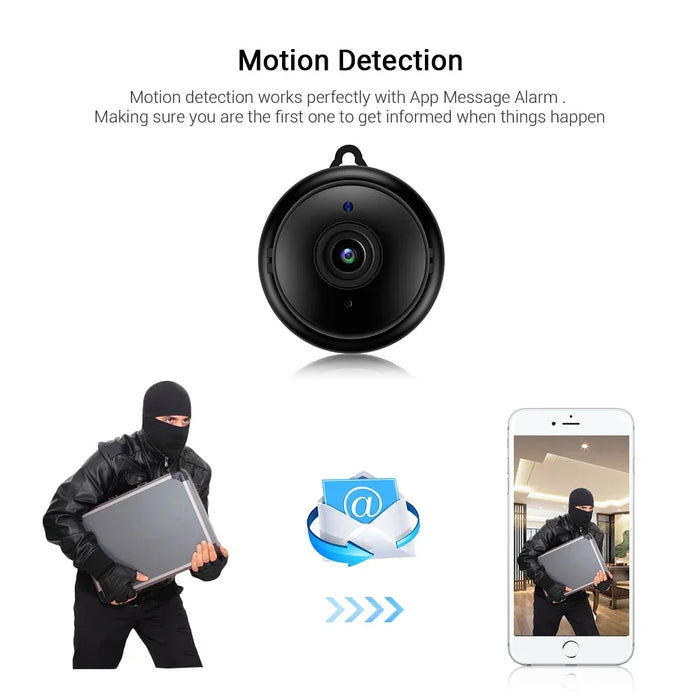 Mini WiFi Indoor Security Camera - eZthings USA WE SORT ALL THE CRAZIEST GADGETS, GIZMOS, TOYS & TECHNOLOGY, SO YOU DON'T HAVE TO.