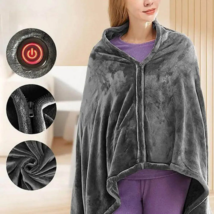 USB Electric Heated Throw Blanket - eZthings USA WE SORT ALL THE CRAZIEST GADGETS, GIZMOS, TOYS & TECHNOLOGY, SO YOU DON'T HAVE TO.