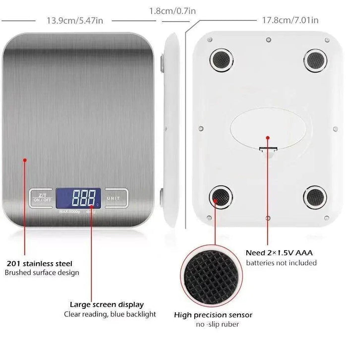 Kitchen Digital Food Scale - eZthings USA WE SORT ALL THE CRAZIEST GADGETS, GIZMOS, TOYS & TECHNOLOGY, SO YOU DON'T HAVE TO.