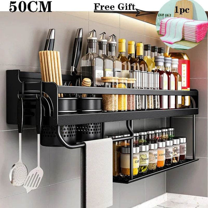 Wall-Mounted Kitchen Spice Rack Organizer - eZthings USA WE SORT ALL THE CRAZIEST GADGETS, GIZMOS, TOYS & TECHNOLOGY, SO YOU DON'T HAVE TO.