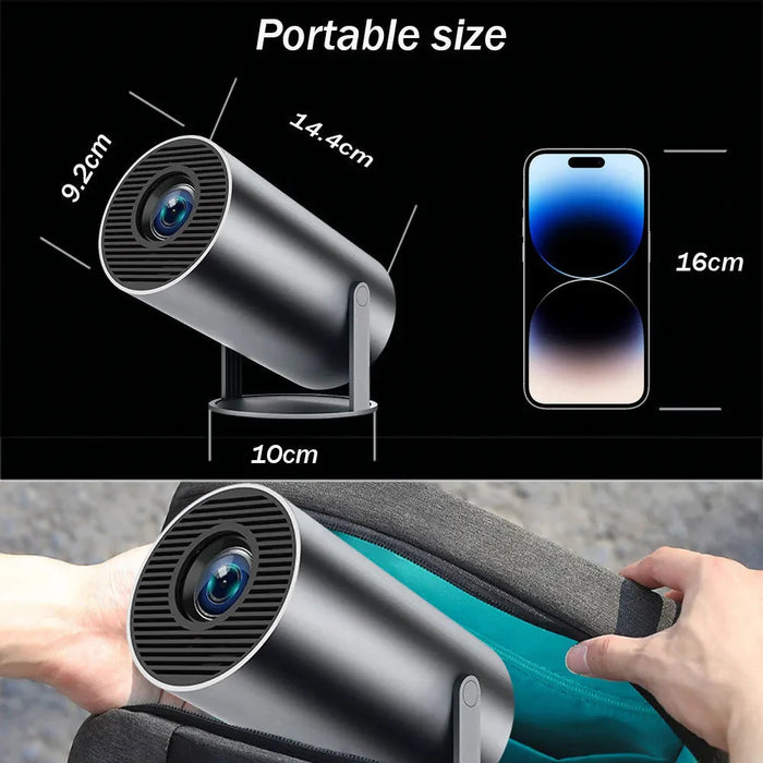 Portable 4K Projector - Home Cinema Outdoor Projetor - eZthings USA WE SORT ALL THE CRAZIEST GADGETS, GIZMOS, TOYS & TECHNOLOGY, SO YOU DON'T HAVE TO.