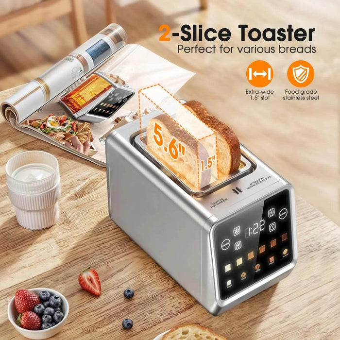 Stainless Steel Smart Digital Toaster - eZthings USA WE SORT ALL THE CRAZIEST GADGETS, GIZMOS, TOYS & TECHNOLOGY, SO YOU DON'T HAVE TO.